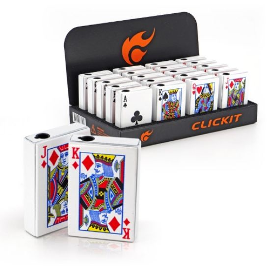 Picture of Clickit Playing Cards Torch Lighter 20CT