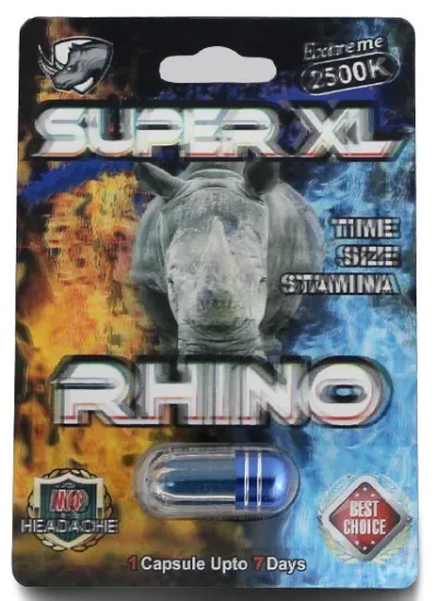 Picture of Rhino Super XL 2500K Single Pill 24CT