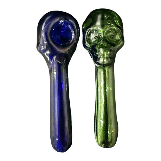 Picture of Skull Glass Hand Pipe