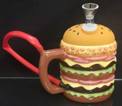 Picture of Ceramic & Silicon Hamburger Bong