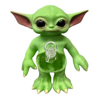 Picture of Yoda 12" Vinyl and Glass Water Pipe