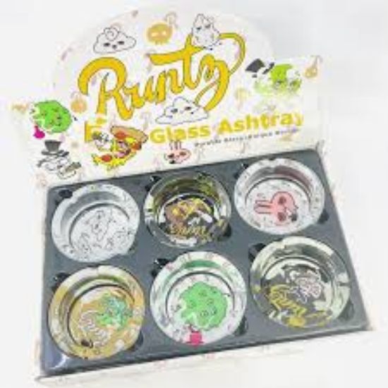 Picture of Runtz Glass Ashtray Design Display 6CT