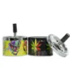 Picture of Rasta Down Spinning Metal Ashtray Display 6CT