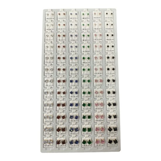 Picture of Colored Earring Tray 72CT