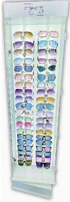 Picture of LED Sunglasses Display  Double Sides With Lock 80CT