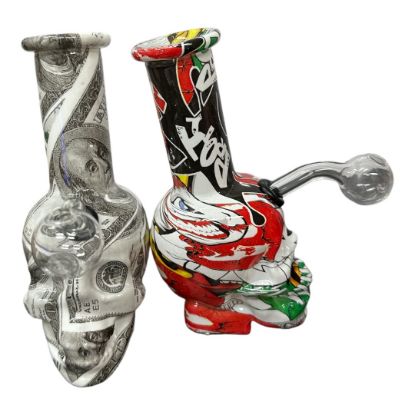 Picture of 6" Skull Water Pipe Designed