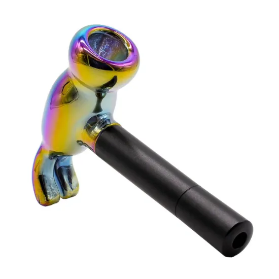 Picture of Cheech Glass – Metal Electroplated Glass Hammer Hand Pipe