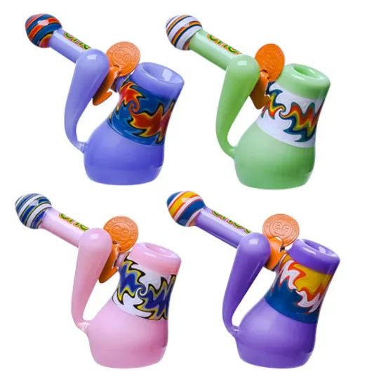 Picture of Cheech Milky Globe Bubbler Pipe