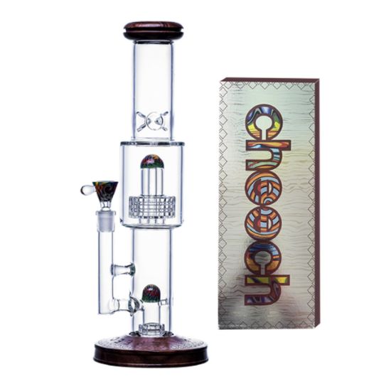 Picture of Cheech Glass 15" Wood Work Water Pipe - with 14M Bowl