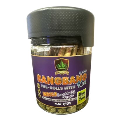 Picture of Crownzen bangbang Pre-Rolls Indica Granddaddy Purple 2 Gram 40CT